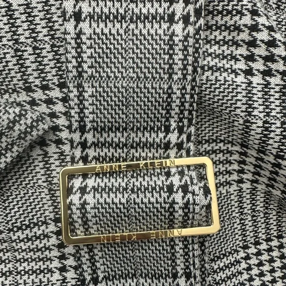 Anne Klein Plaid Midi Dress with Belt Size 6 - Picture 12 of 14